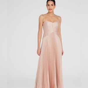Club Monaco Pleated Occasion Dress - rose pink (2 available)